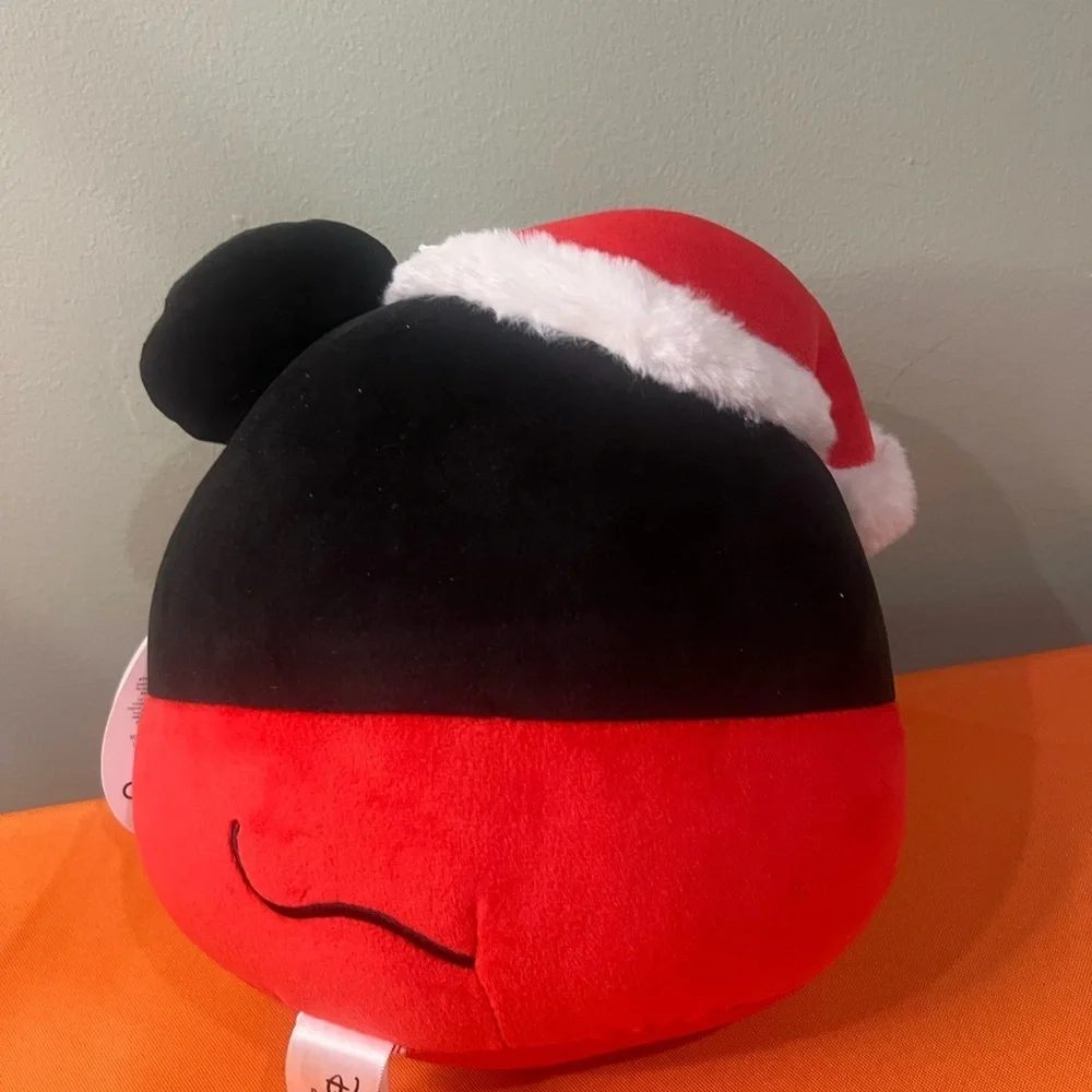 6/$25 Squishmallows Red and Black Stuffed Christmas  Mickey Mouse Plush